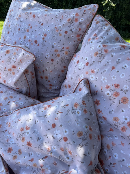 Pościel bawełniana Łąka o poranku 160x200 - 2x 50x60